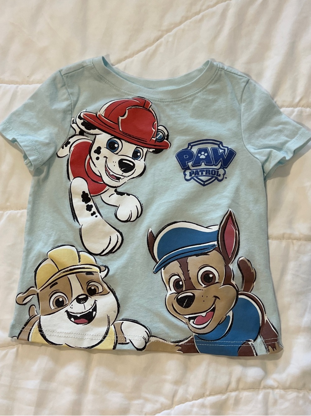 12-18M PAW Patrol Light Blue Toddler Tee with Character Graphic